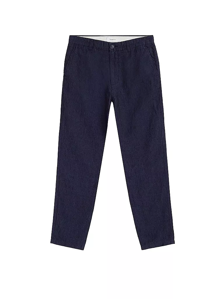 KNOWLEDGE COTTON APPAREL | Leinenchino Loose Fit CHUCK | Blu