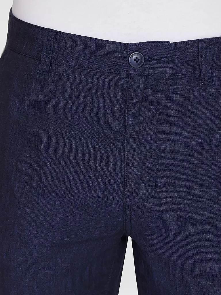 KNOWLEDGE COTTON APPAREL | Leinenchino Loose Fit CHUCK | Blu
