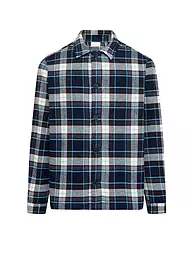 KNOWLEDGE COTTON APPAREL | Overshirt in flanella vestibilità regular | Blu