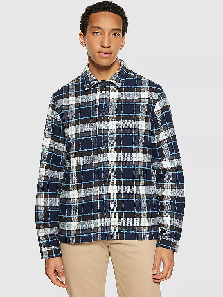 KNOWLEDGE COTTON APPAREL | Overshirt in flanella vestibilità regular | 