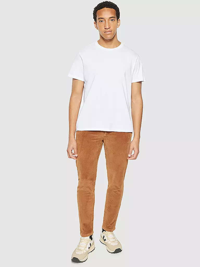 KNOWLEDGE COTTON APPAREL | Pantaloni a coste Straight Fit CHUCK | Cammello