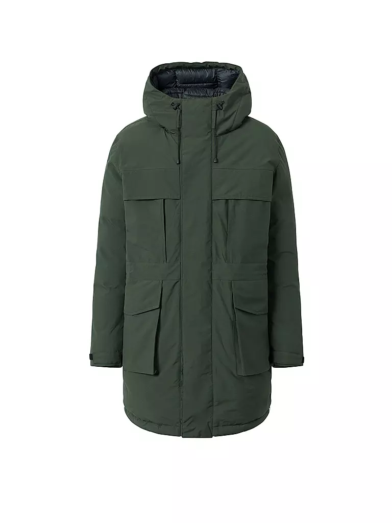 KNOWLEDGE COTTON APPAREL | Parka APEX CANVAS | Verde scuro