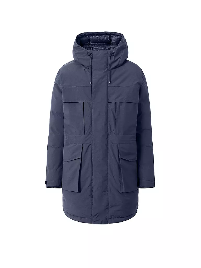 KNOWLEDGE COTTON APPAREL | Parka APEX CANVAS | Blu