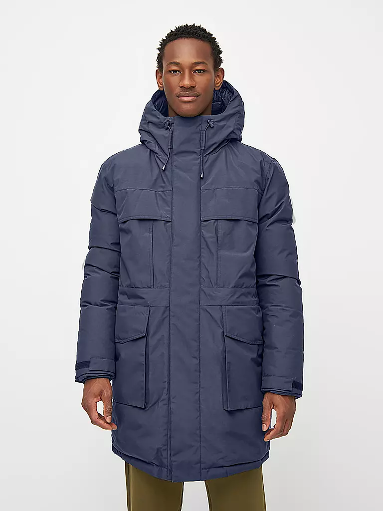 KNOWLEDGE COTTON APPAREL | Parka APEX CANVAS | Blu