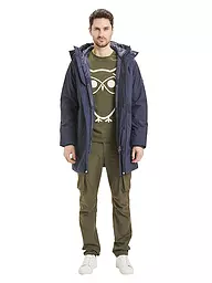 KNOWLEDGE COTTON APPAREL | Softshell Parka | Blu
