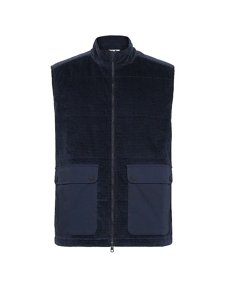 KNOWLEDGE COTTON APPAREL | Produktname: Cordgilet | Blu