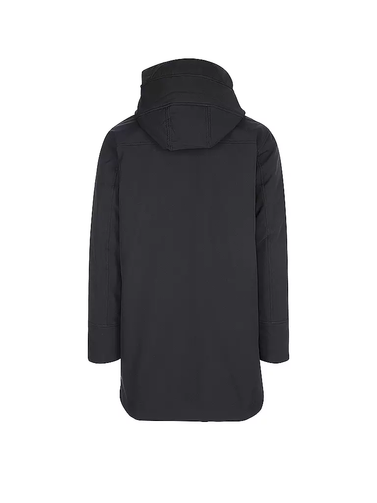 KNOWLEDGE COTTON APPAREL | Softshell Parka | Nero