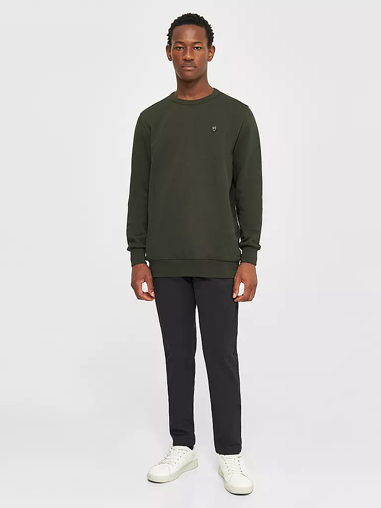 KNOWLEDGE COTTON APPAREL | Sweater ERIK | Verde scuro