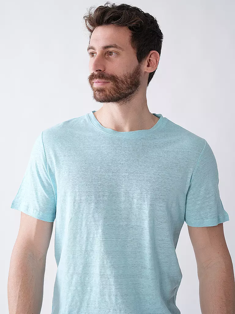 KNOWLEDGE COTTON APPAREL | T-Shirt  | Turchese
