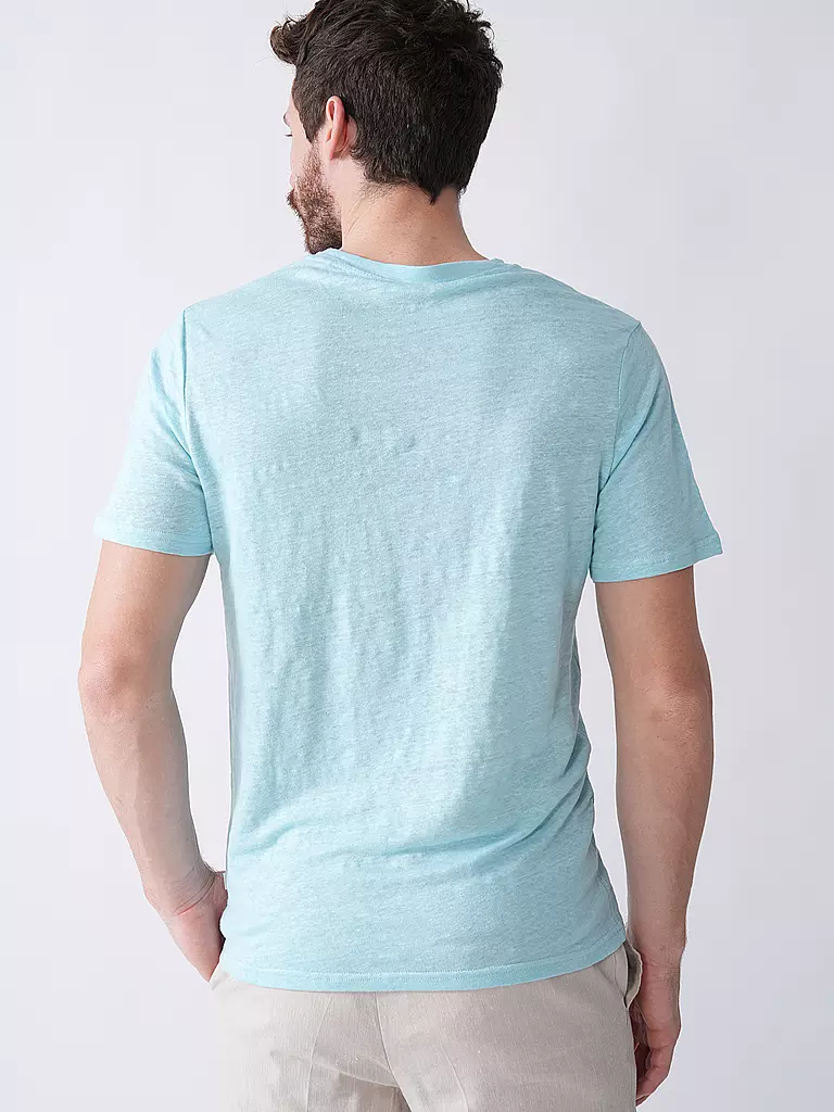 KNOWLEDGE COTTON APPAREL | T-Shirt  | Turchese