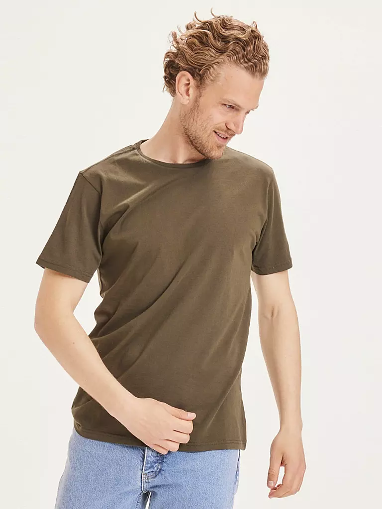 KNOWLEDGE COTTON APPAREL | T-Shirt ALDER | Oliva