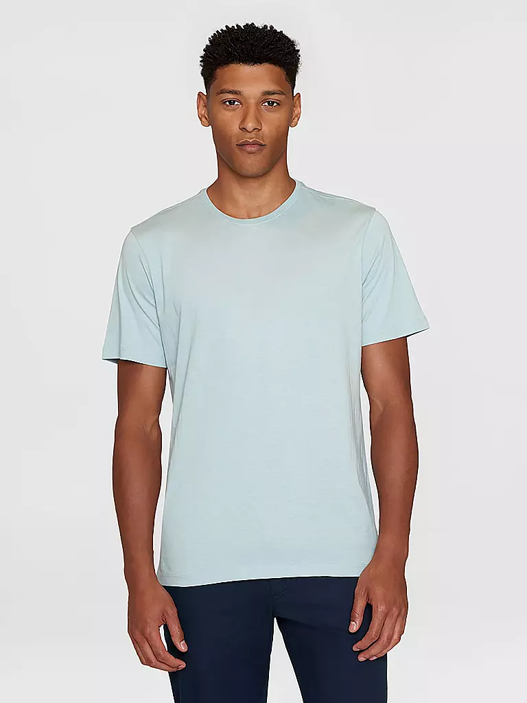 KNOWLEDGE COTTON APPAREL | T-Shirt ALDER | Blu chiaro