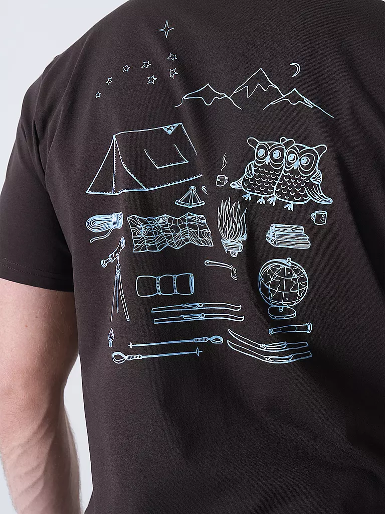 KNOWLEDGE COTTON APPAREL | T-Shirt BACKPRINT CAMP LIFE | 