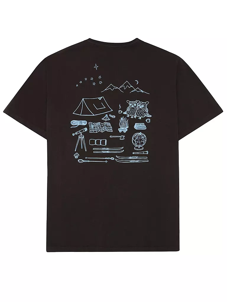 KNOWLEDGE COTTON APPAREL | T-Shirt BACKPRINT CAMP LIFE | 