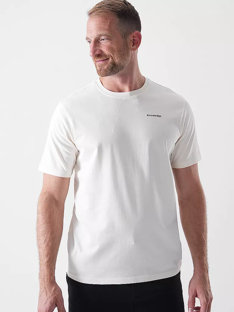 KNOWLEDGE COTTON APPAREL | T-shirt BACKPRINT MOUNTAIN |