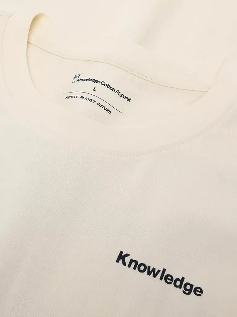 KNOWLEDGE COTTON APPAREL | T-shirt BACKPRINT MOUNTAIN |