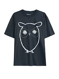 KNOWLEDGE COTTON APPAREL | T-Shirt BIG OWL | Blu