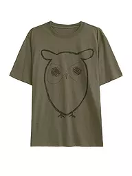 KNOWLEDGE COTTON APPAREL | T-Shirt BIG OWL | Oliva