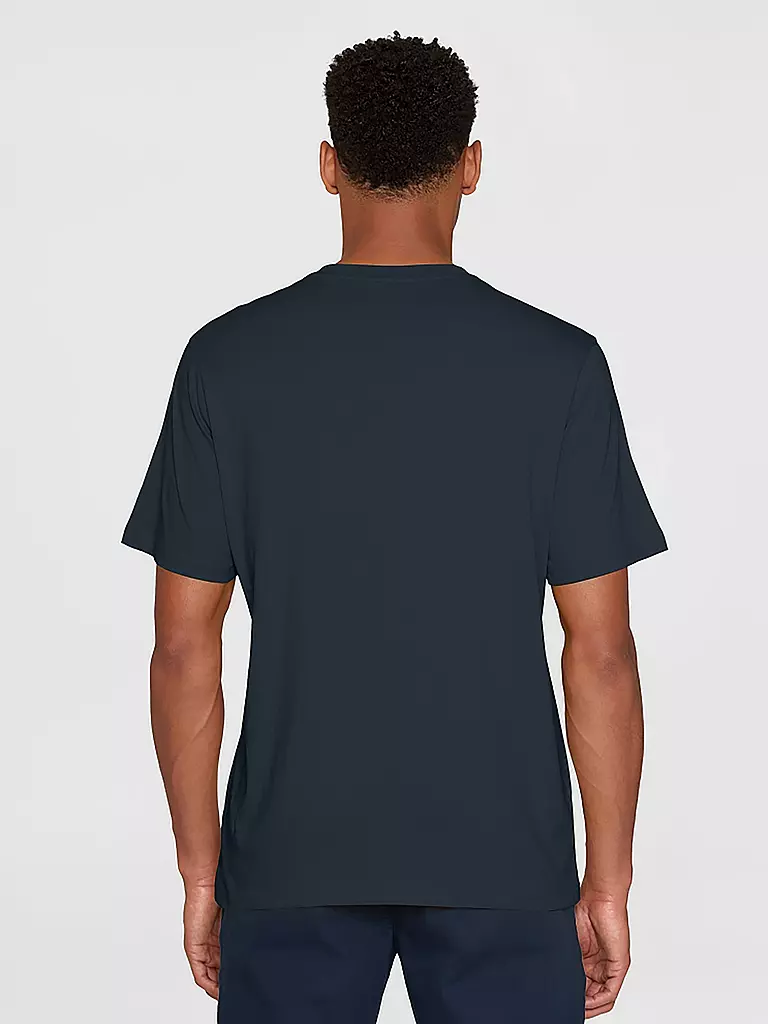 KNOWLEDGE COTTON APPAREL | T-Shirt BIG OWL | Blu