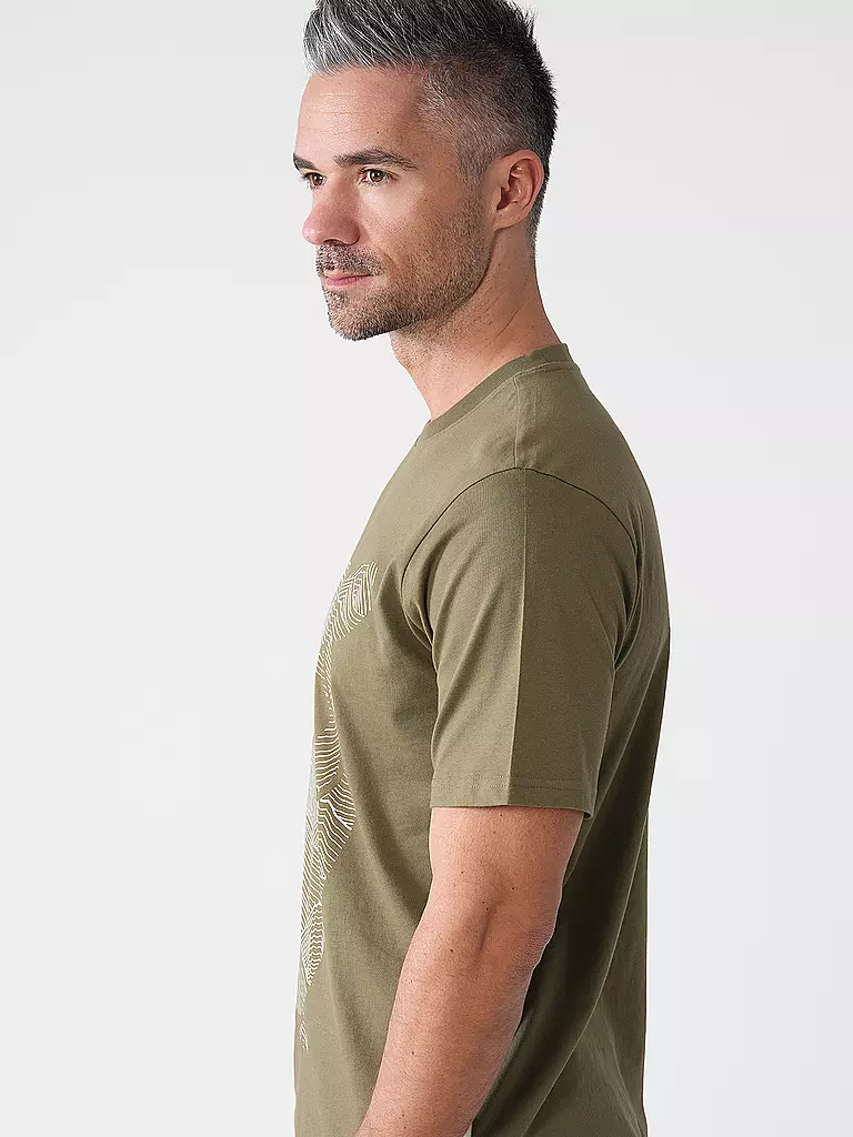 KNOWLEDGE COTTON APPAREL | T-Shirt OWL LINES | 