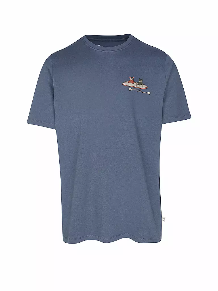 KNOWLEDGE COTTON APPAREL | T-Shirt TEE KAJAK | Blu