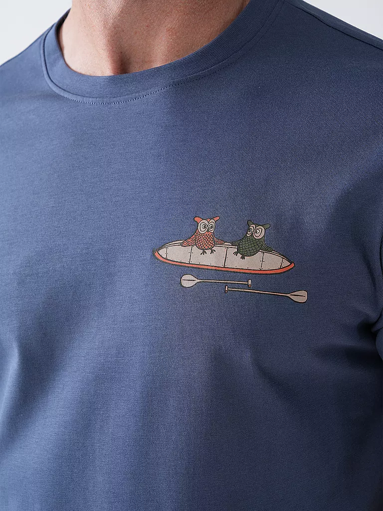 KNOWLEDGE COTTON APPAREL | T-Shirt TEE KAJAK | Blu