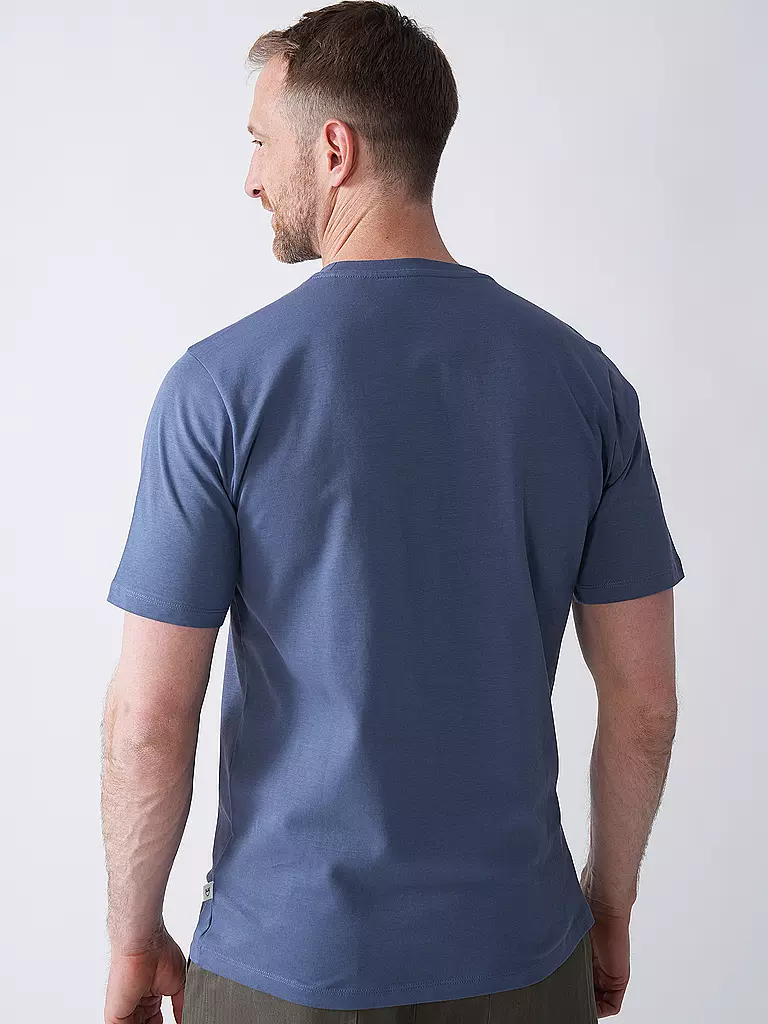 KNOWLEDGE COTTON APPAREL | T-Shirt TEE KAJAK | Blu