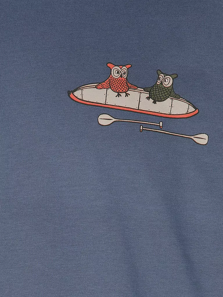 KNOWLEDGE COTTON APPAREL | T-Shirt TEE KAJAK | Blu