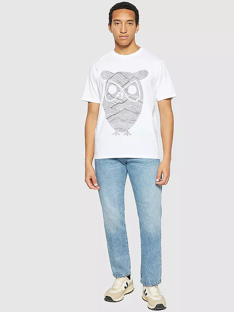 KNOWLEDGE COTTON APPAREL | T-Shirt | Bianco