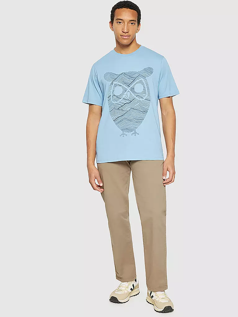 KNOWLEDGE COTTON APPAREL | T-shirt | Blu chiaro