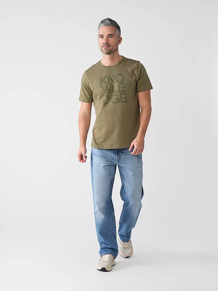 KNOWLEDGE COTTON APPAREL | T-Shirt | Oliva