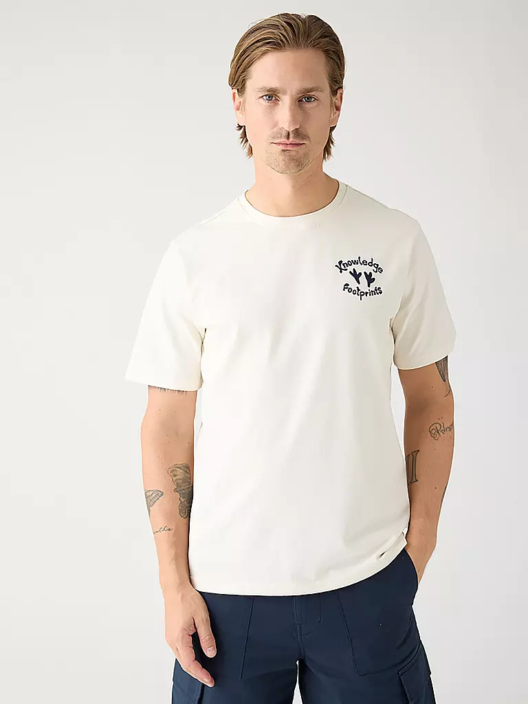 KNOWLEDGE COTTON APPAREL | T-shirt | Crema