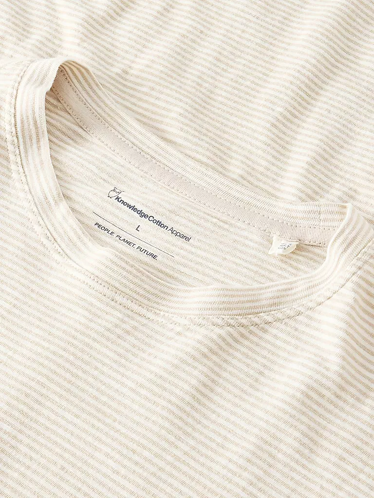KNOWLEDGE COTTON APPAREL | T-shirt | Crema