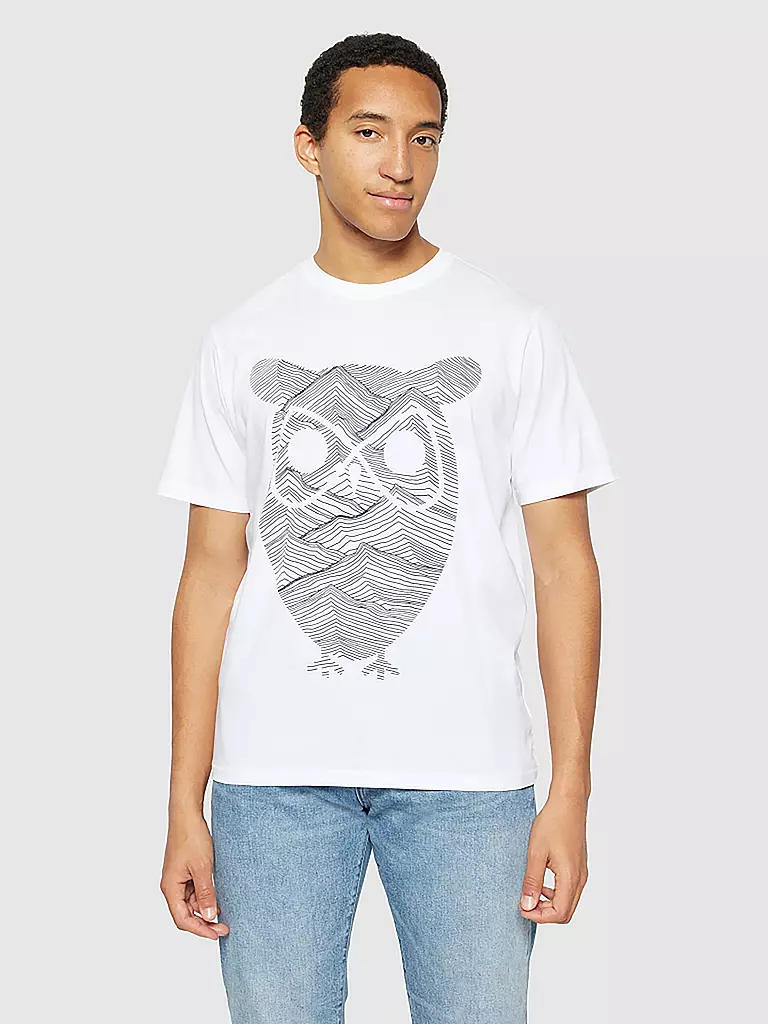 KNOWLEDGE COTTON APPAREL | T-Shirt | Bianco