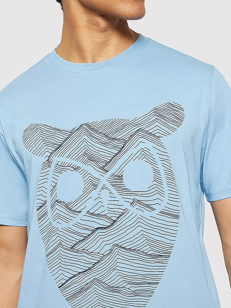KNOWLEDGE COTTON APPAREL | T-shirt | Blu chiaro