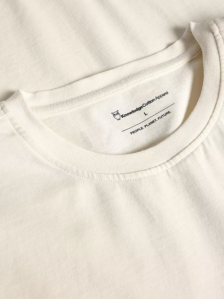 KNOWLEDGE COTTON APPAREL | T-shirt | Crema