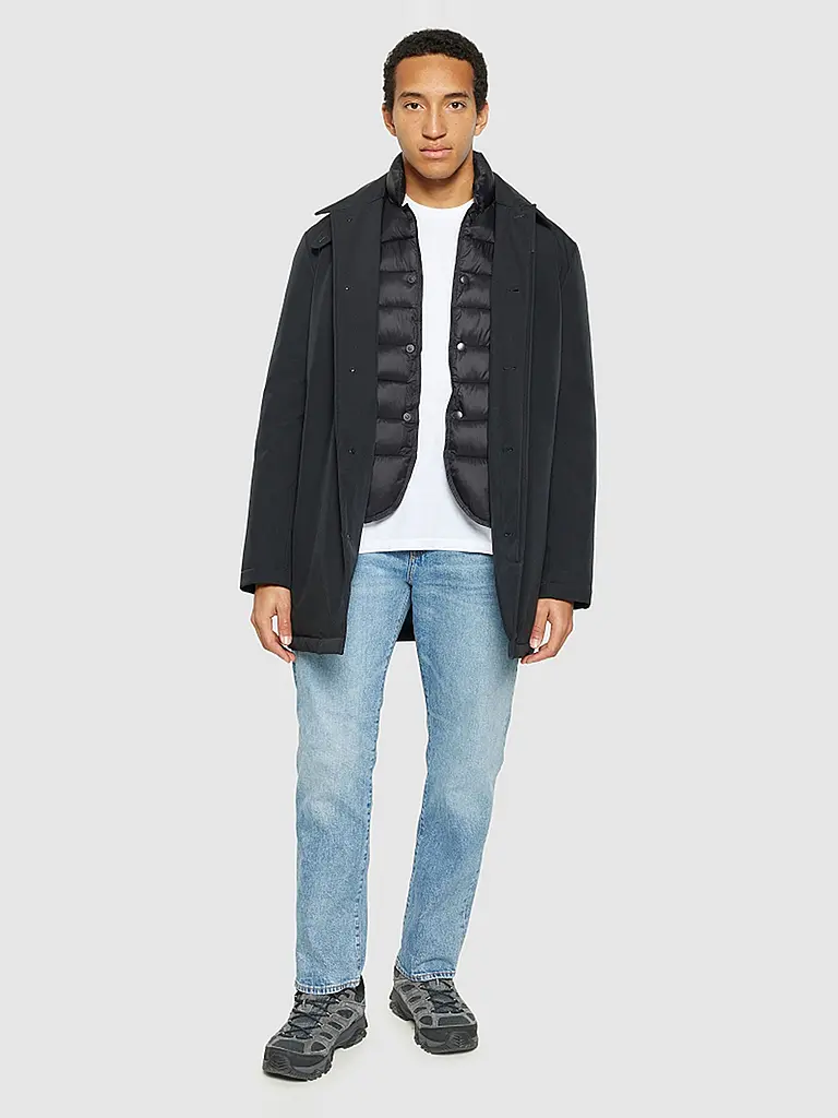 KNOWLEDGE COTTON APPAREL | Trench coat | Nero