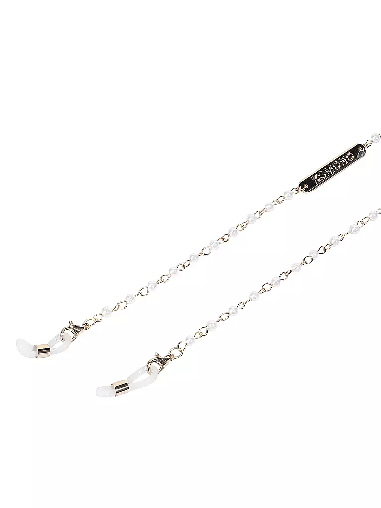 KOMONO | Brillenkette Vega Pearl | Bianco