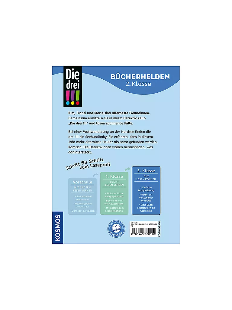 KOSMOS VERLAG | Libro - Die drei - Seehund ahoi!, Jule Ambach | Senza colore