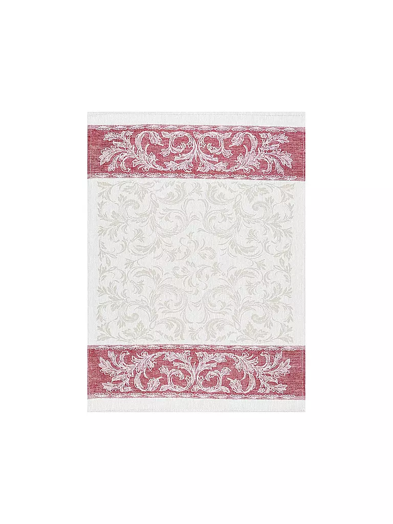 KRACHT | Halbleinen Geschirrtuch 50x70cm Paisley | Rosso
