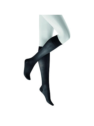 KUNERT | Kniestrumpfe "Fly & Care" nero