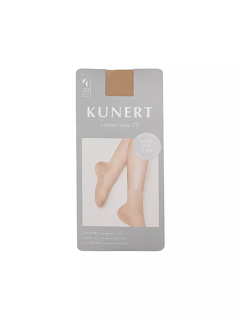 KUNERT | Calzini COTTON SOLE 20 DEN crystal | Beige