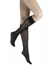 KUNERT | Kniestrümpfe Satin 40 den cipria | Nero