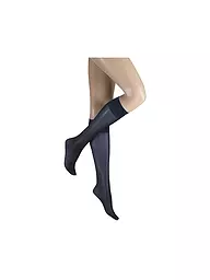 KUNERT | Kniestrümpfe Satin 40 den cipria | Blu