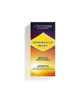 L'OCCITANE | Immortelle Reset Overnight Olio in Siero 50ml