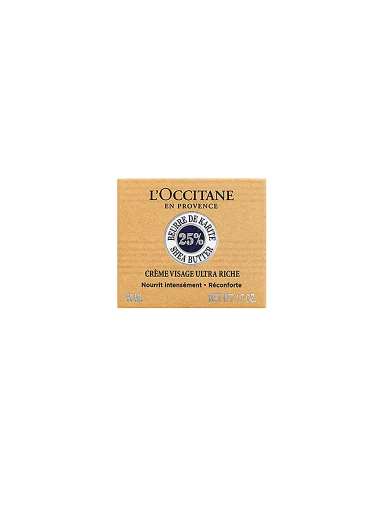 L'OCCITANE | Crema Viso Ultra Ricca al Burro di Karité 50ml | Senza colore