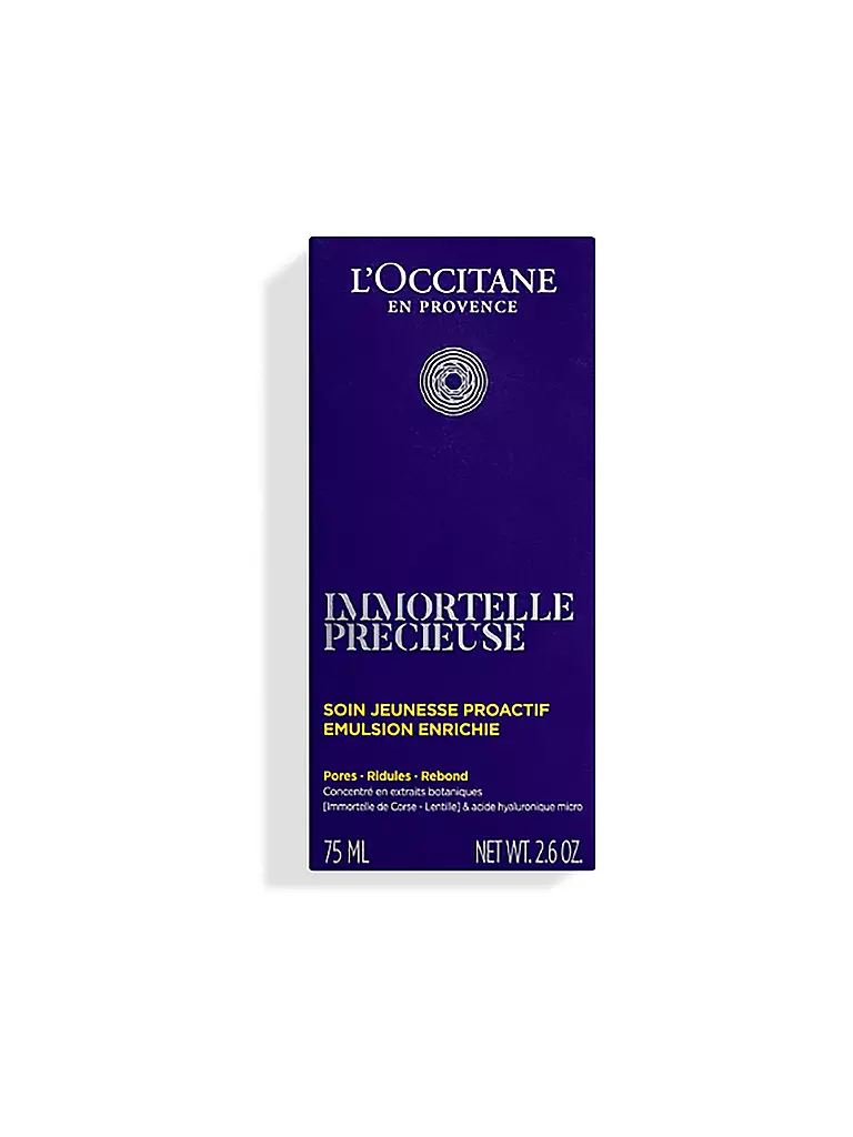 L'OCCITANE | Immortelle Précieuse Emulsion 75ml | Senza colore