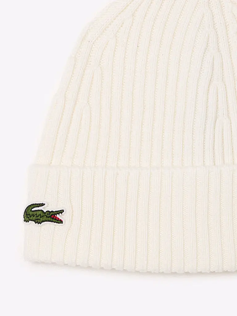 LACOSTE | Berretto - Beanie | Crema