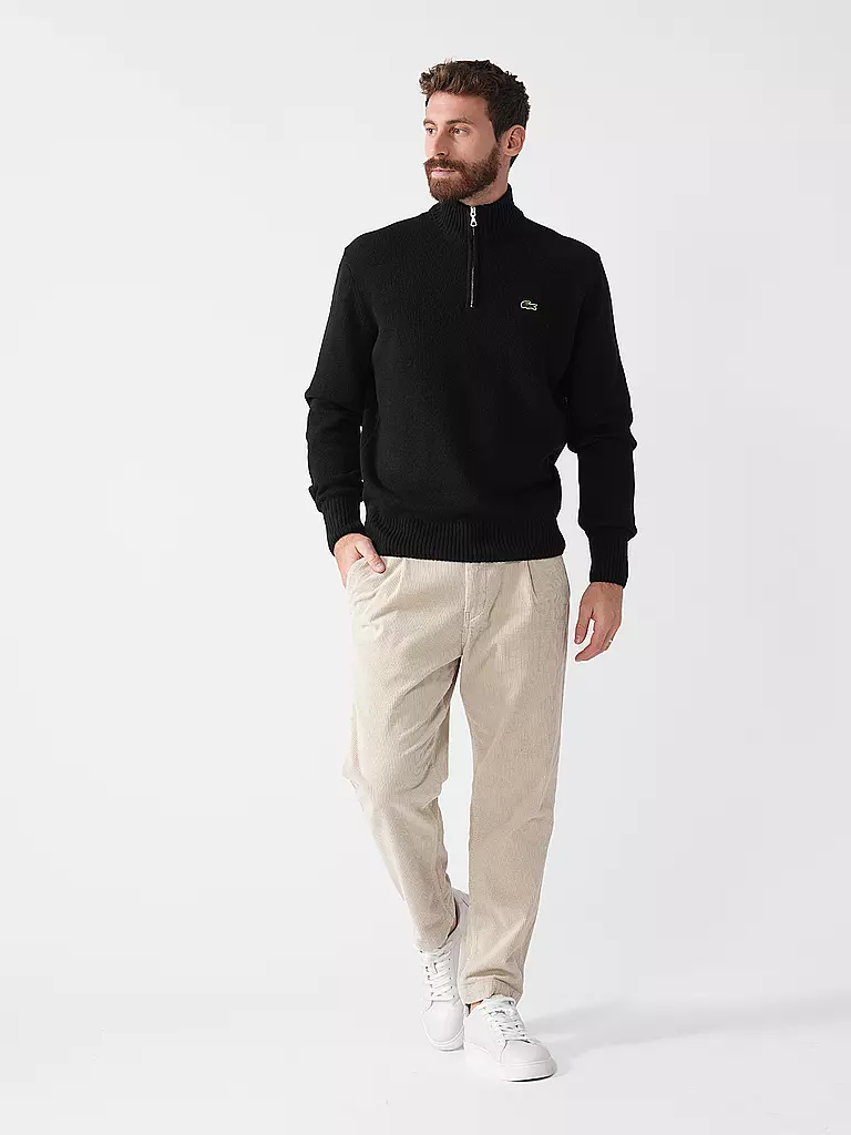 LACOSTE | Pullover Troyer | Nero