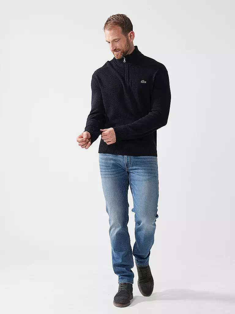 LACOSTE | Pullover Troyer | Blu scuro